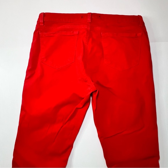 EUC Size 31 J Brand Skinny Leg Lipstick Pants Bright Red Skinny Pants 074 - Picture 5 of 11